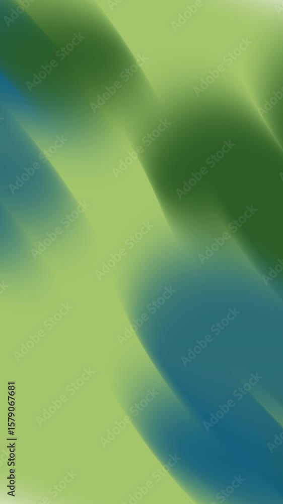 Aufkleber abstract green and blue flowing wave pattern for dynamic visual backgrounds