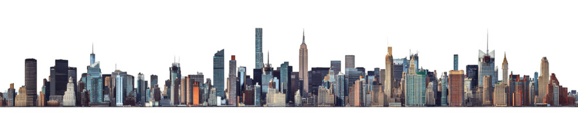 Fototapeta premium Abstract Cityscape Silhouette