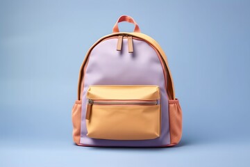 Colorful warm pastel gradient color canvas backpack