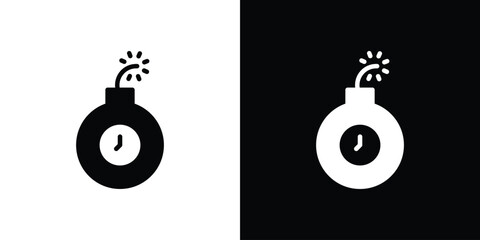 Deadline icon. Vector illustration. Silhouette in black color © Xevier