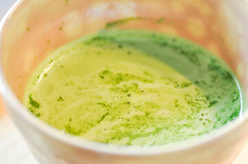 macha green tea latte or milk green tea, macha green tea or milk green tea or hot green tea
