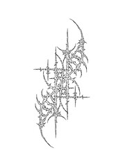 Obraz premium cybersigilism design for tattoo