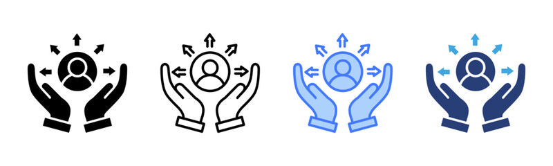 Support icon sheet multiple style collection