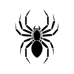Obraz premium Spider Black Glyph Icon (Color Changes Available in SVG)