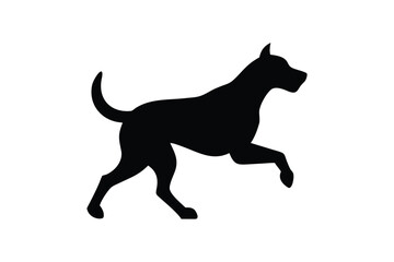 Fototapeta premium Sitting Dog Outline