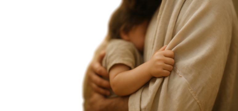 Jesus embracing a small child – transparent PNG

Comforting hug between Jesus and child – isolated cutout

Jesus holding a child in loving arms – PNG with transparent background