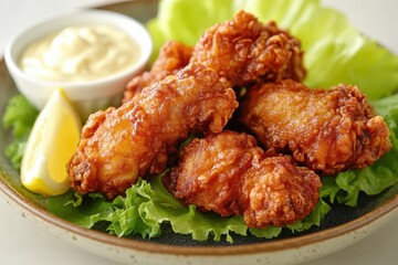 Japanese karaage fried chicken