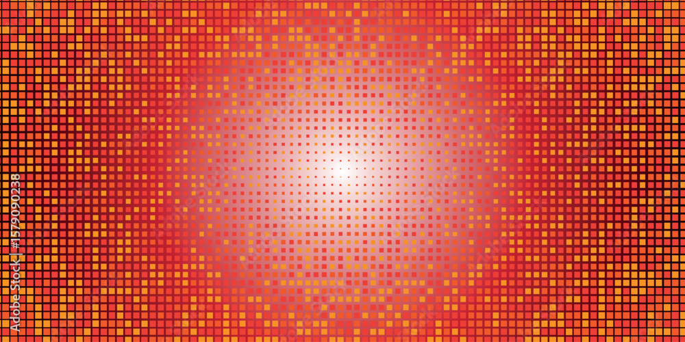 Poster dark red vector red colorfull pattern of geometric circles, shapes. colorful mosaic banner. geometri