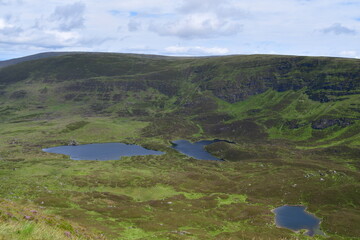 Lakes in Nire Valley, Comeragh Mountains, Co. Waterford, Ireland,