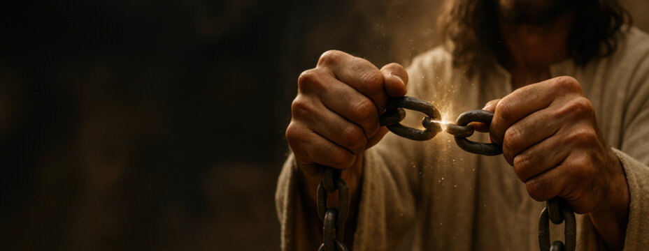 Symbol of Freedom and Deliverance in the Hands of Christ