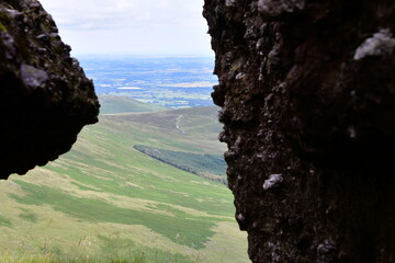 Boulders in Comeragh Mountains, Co. Waterford, Ireland,