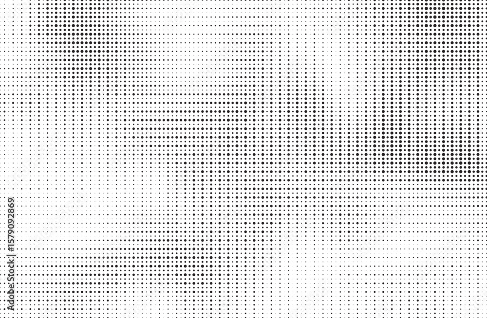 Poster seamless dotted repeated texture. black and white polka dot pattern. repeated endless backdrop. all 