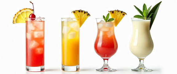 Refreshing Tropical Cocktails with Pineapple Garnishes