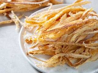 Dried pollack, traditional Korean food ingredient