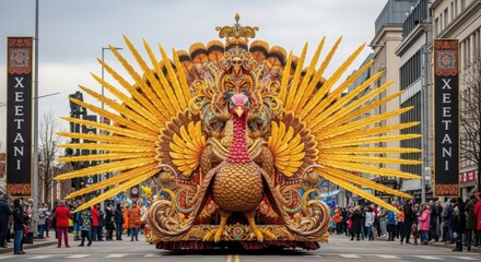 Magnificent Thanksgiving Turkey Float Parade Celebration