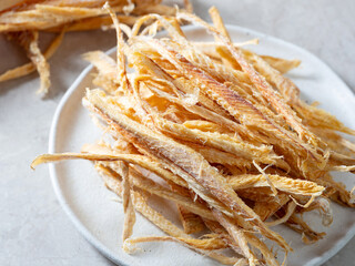 Dried pollack, traditional Korean food ingredient