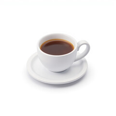 Fototapeta premium White Coffee Cup with Liquid