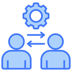 Collaboration Blue Icon
