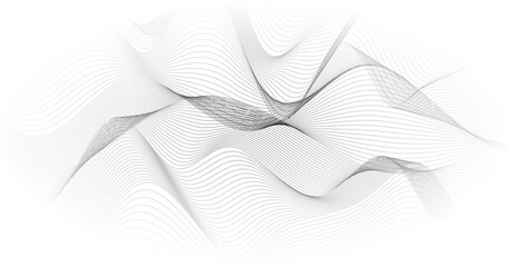 Paradox wavy lines grid on a white background Vector illustration Abstract Design