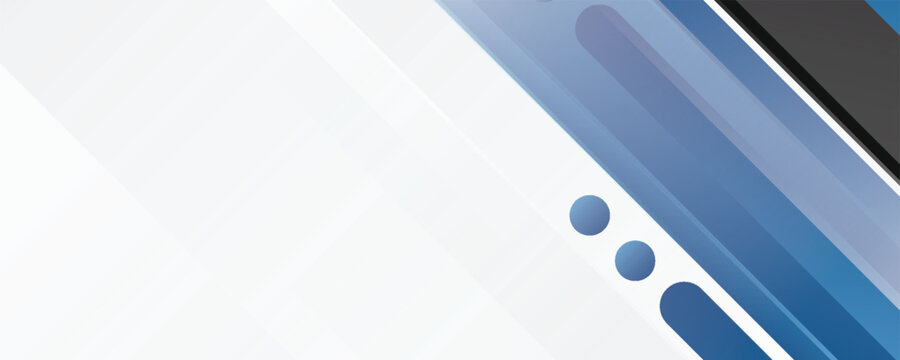 Blue, grey and black geometric abstract banner. Hi-tech vector background eps 10