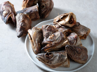 Dried pollack head, traditional food ingredient