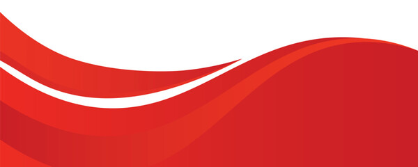 Vector red line background curve element with white space for text and message design, overlapping layers, vector