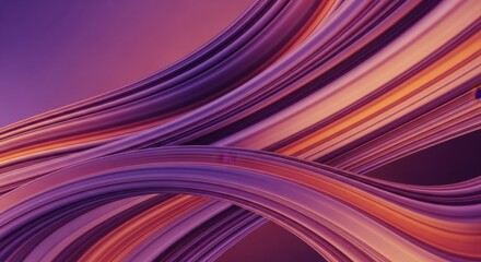 Abstract Flowing Woven Ribbons with Gradient Colors