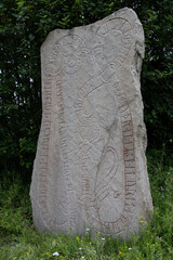 runestone from 11th century in Gavle, Gävle,  Sweden