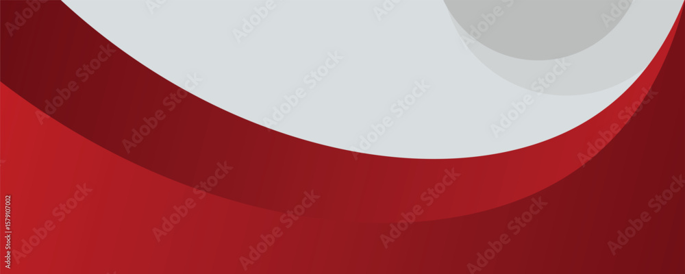 Poster red curve on a white background vector. dynamic shapes composition. creative illustration for poster