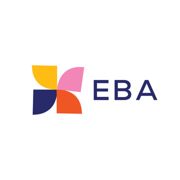 EBA Letter Initial Logo Design Template Vector Illustration