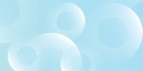 Modern abstract background, blue white gradations, circle effect,shape memphis, trendy , vector