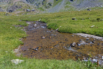 Arrival on the plateau leading to the refuge of La Pra
