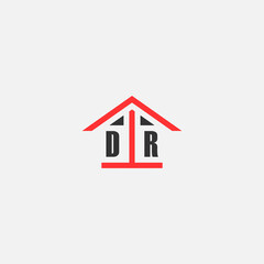 Initials Vektor Stok Home Logo Real Estate Logo