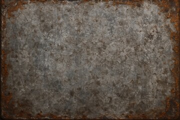 Industrial steel plate with weathered finish