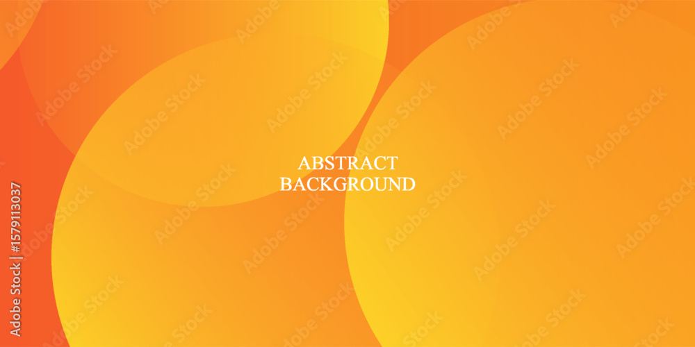 Poster minimal geometric background. orange elements with fluid gradient. dynamic shapes composition. eps10