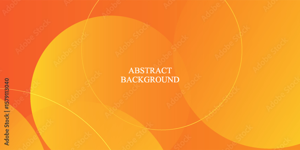 Aufkleber minimal geometric background. orange elements with fluid gradient. dynamic shapes composition. eps10