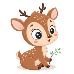 cute carton deer 
