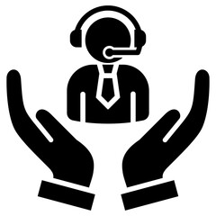 Customer Care Glyph Icon