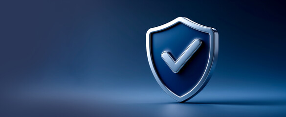 Stylish secure shield icon featured on a sleek purple gradient background.