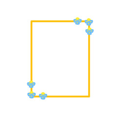 flower frame decoration