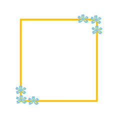 flower frame decoration