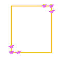 Obraz premium flower frame decoration