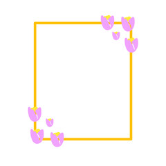 flower frame decoration