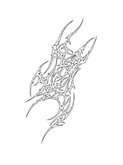 cybersigilism tattoo design for body