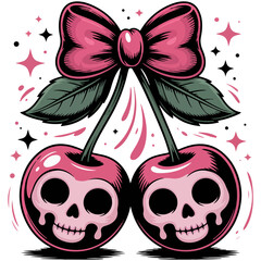 Cherries Pumpkin Png , Halloween Girly Png
