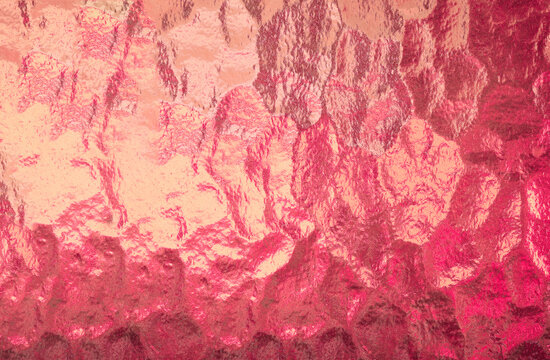Pink, Rose gold foil background of bronze elegance metallic plate texture glitter pink wallpaper. Rose gold surface. Metallic backdrop.
