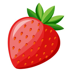 Obraz premium Fresh Strawberry Isolated on White