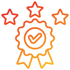 Quality Line Gradient Icon
