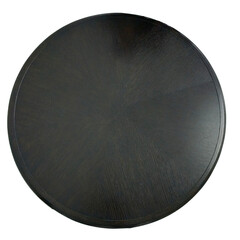 black round table isolated object