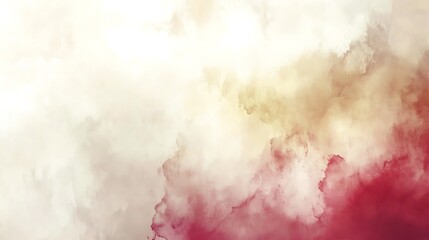 Gentle watercolor blends of creamy white fade to reddish hues in a textured abstract